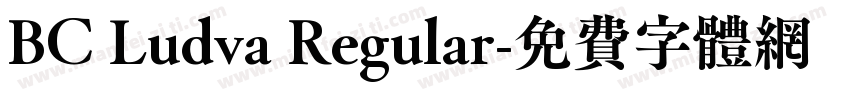 BC Ludva Regular字体转换